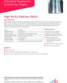 Nb - Sputtering Targets - TDS