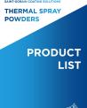 Thermal Spray Powder Product List